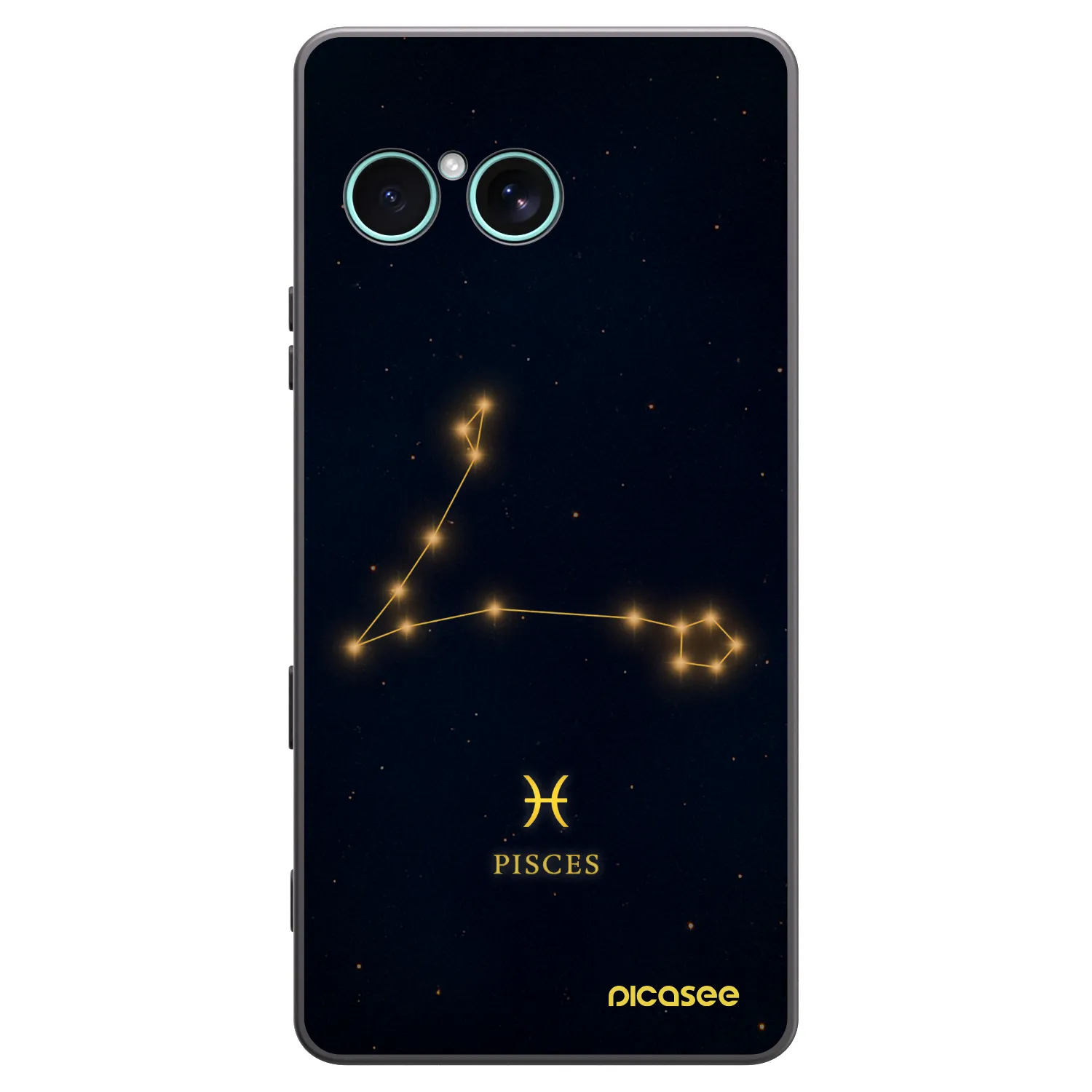 Picasee Μαύρη θήκη σιλικόνης για Sony Xperia 10 VII - PISCES