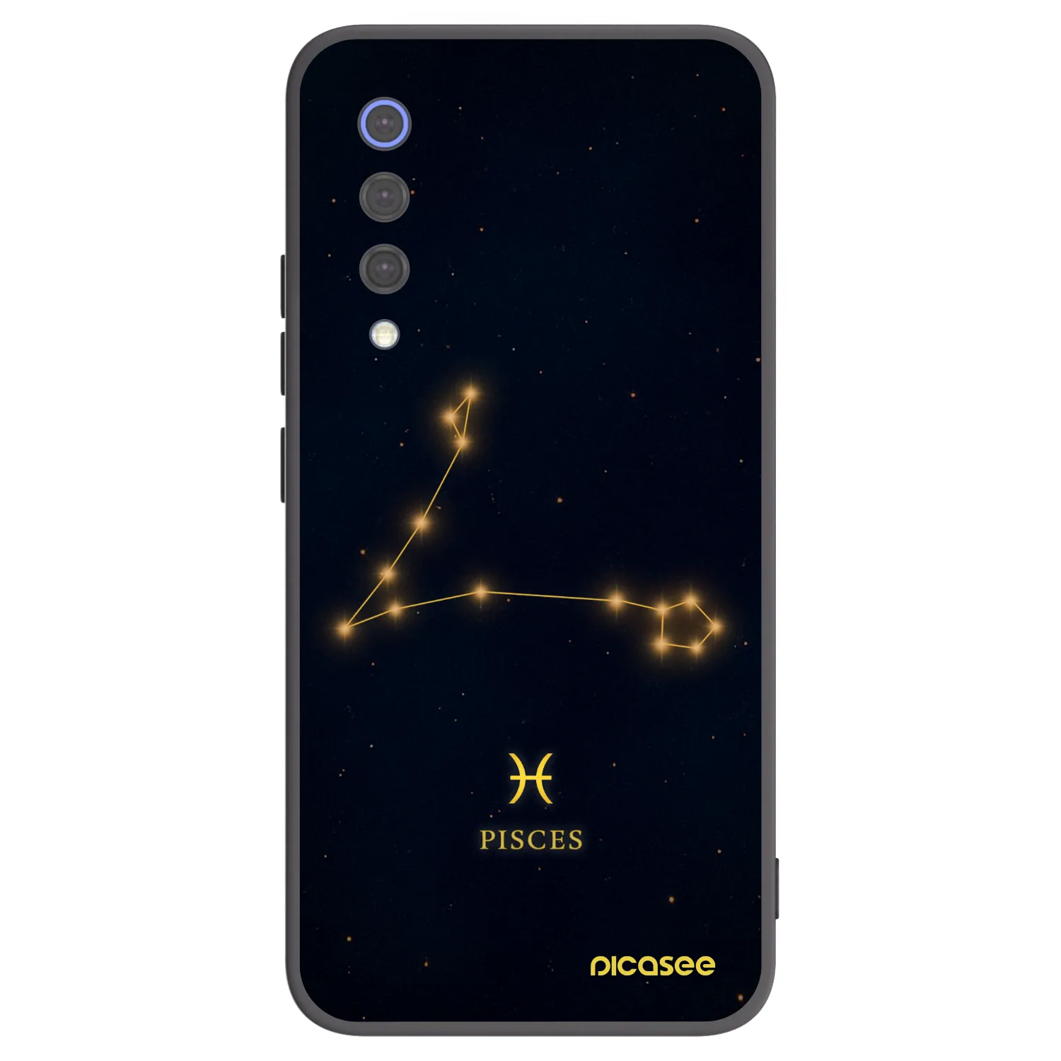 Picasee Μαύρη θήκη σιλικόνης για Xiaomi Mi 9 SE - PISCES