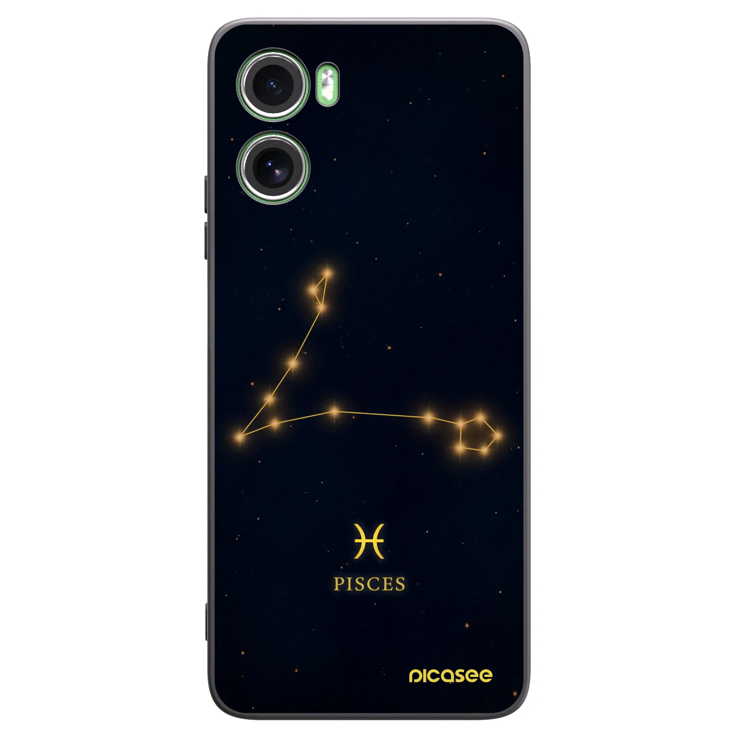 Picasee Μαύρη θήκη σιλικόνης για Motorola Moto G06 - PISCES