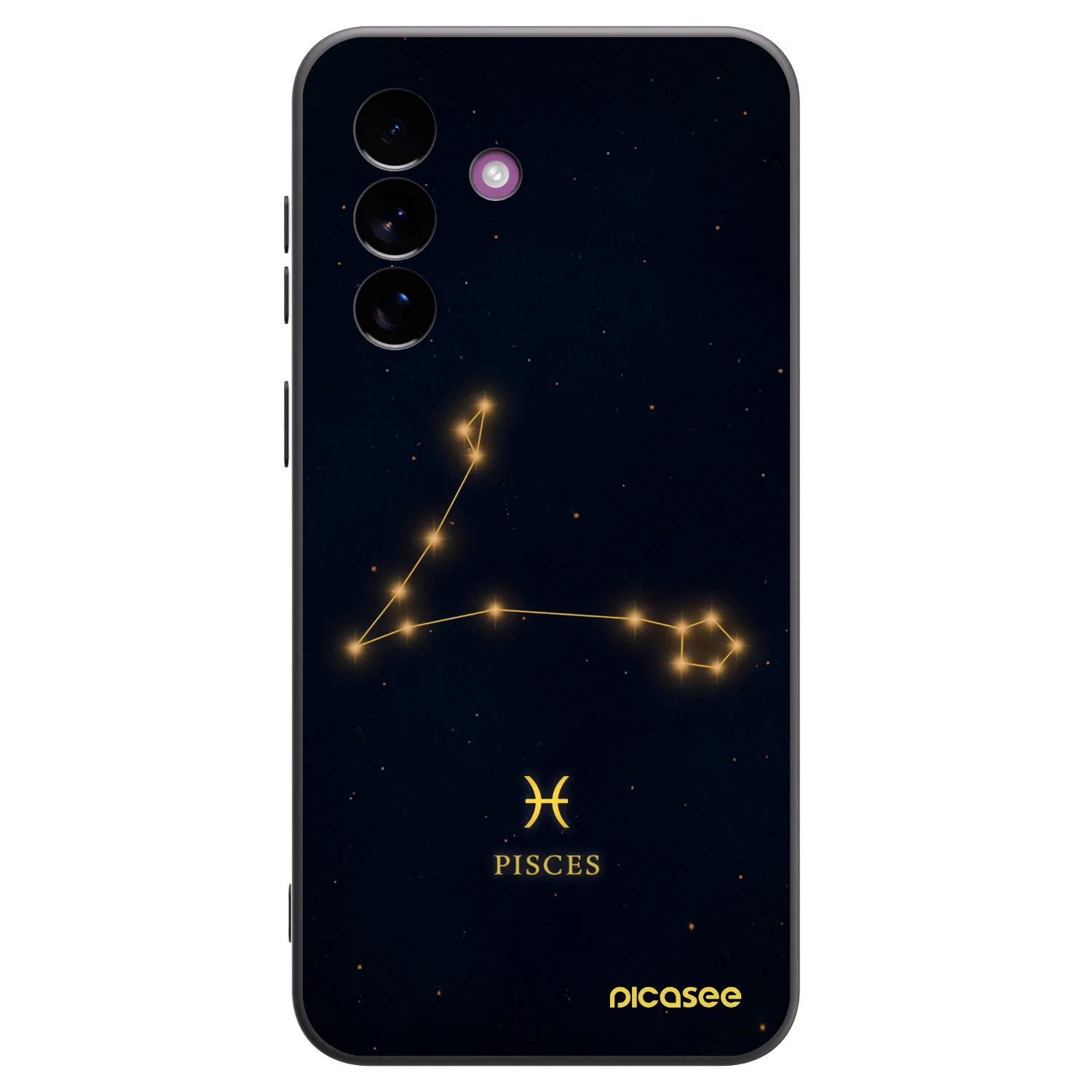 Picasee Μαύρη θήκη σιλικόνης για Samsung Galaxy A37 - PISCES