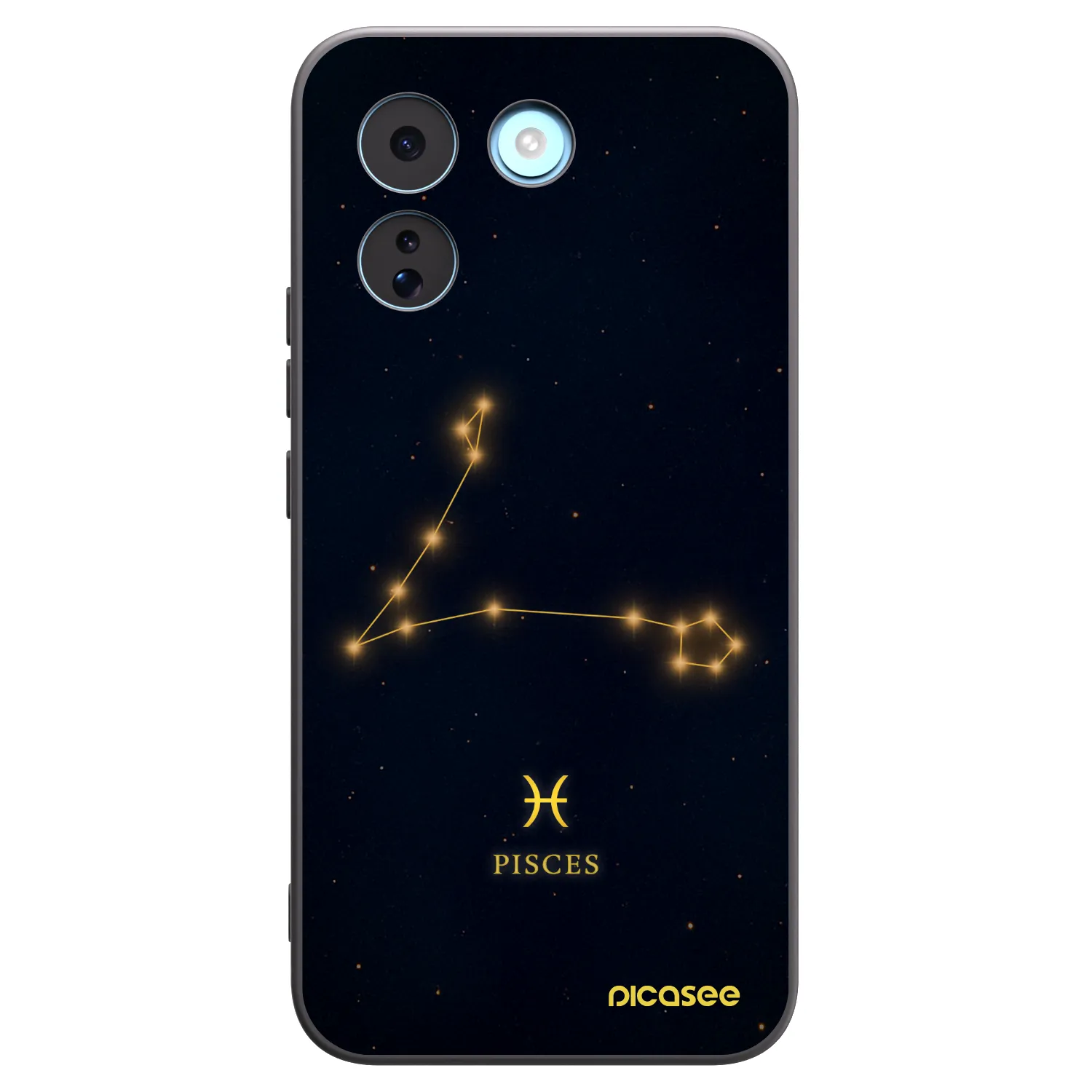 Picasee Μαύρη θήκη σιλικόνης για Xiaomi Redmi Note 17 Pro MAX 5G - PISCES
