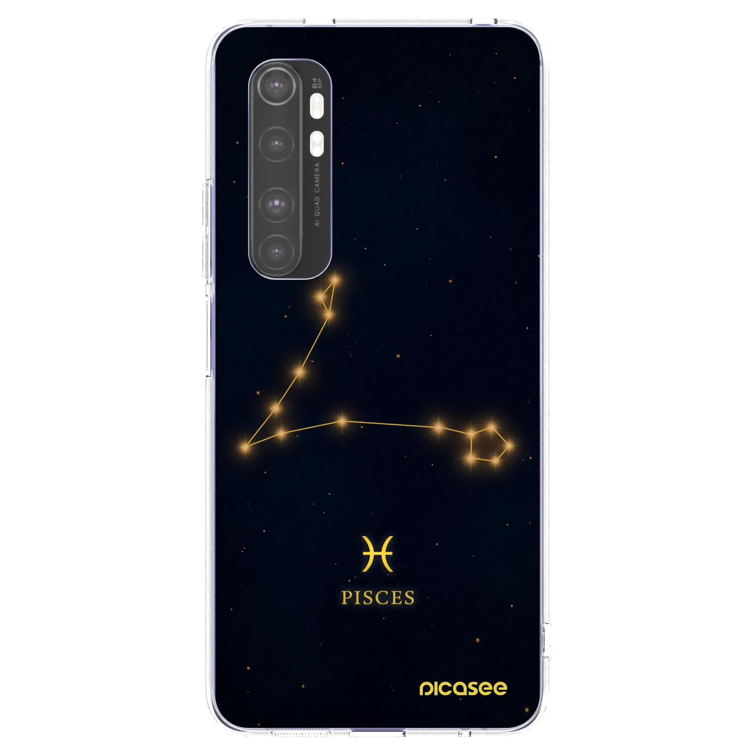 Picasee διαφανής θήκη σιλικόνης Xiaomi Mi Note 10 Lite - PISCES