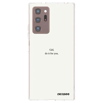 Picasee διαφανής θήκη σιλικόνης Samsung Galaxy Note 20 Ultra - Girl, do it for you