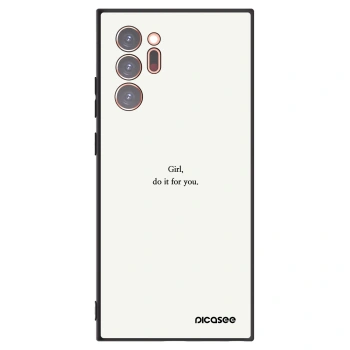 Picasee Μαύρη θήκη σιλικόνης για Samsung Galaxy Note 20 Ultra - Girl, do it for you