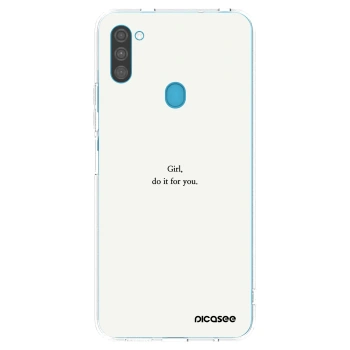 Picasee διαφανής θήκη σιλικόνης Samsung Galaxy M11 - Girl, do it for you