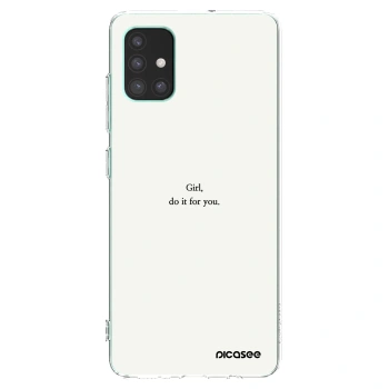 Picasee διαφανής θήκη σιλικόνης Samsung Galaxy M51 M515F - Girl, do it for you
