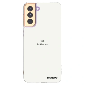 Picasee διαφανής θήκη σιλικόνης Samsung Galaxy S21+ 5G G996F - Girl, do it for you