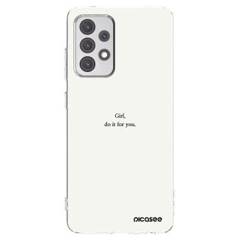 Picasee διαφανής θήκη σιλικόνης Samsung Galaxy A52 5G A525F - Girl, do it for you