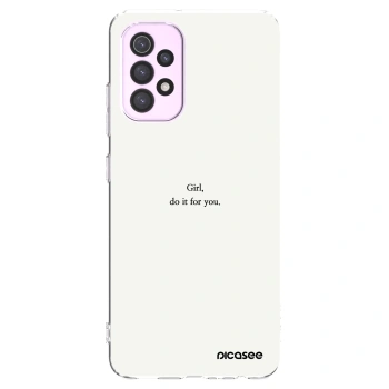 Picasee διαφανής θήκη σιλικόνης Samsung Galaxy A32 5G A326B - Girl, do it for you