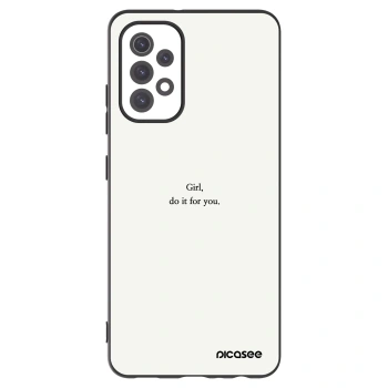 Picasee Μαύρη θήκη σιλικόνης για Samsung Galaxy A32 5G A326B - Girl, do it for you