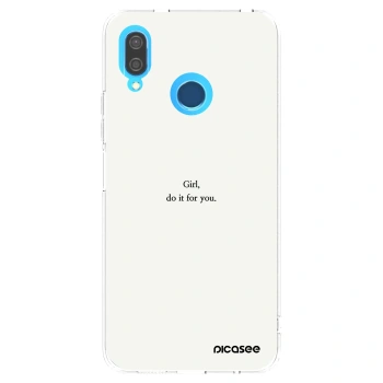 Picasee διαφανής θήκη σιλικόνης Huawei P20 Lite - Girl, do it for you