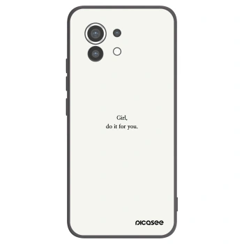 Picasee Μαύρη θήκη σιλικόνης για Xiaomi Mi 11 - Girl, do it for you