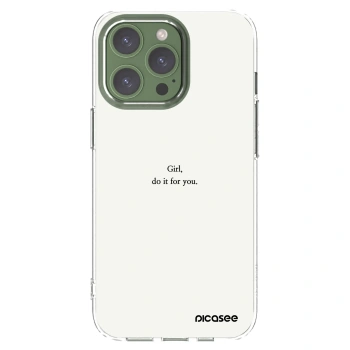 Picasee διαφανής θήκη σιλικόνης Apple iPhone 13 Pro - Girl, do it for you