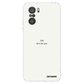 Picasee διαφανής θήκη σιλικόνης Xiaomi Poco F3 - Girl, do it for you