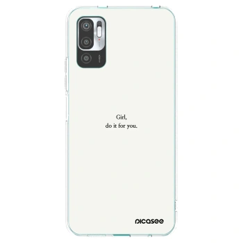 Picasee διαφανής θήκη σιλικόνης Xiaomi Redmi Note 10 5G - Girl, do it for you