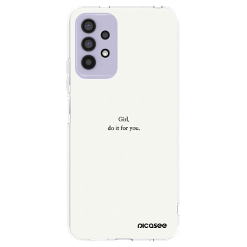 Picasee διαφανής θήκη σιλικόνης Samsung Galaxy A32 4G SM-A325F - Girl, do it for you