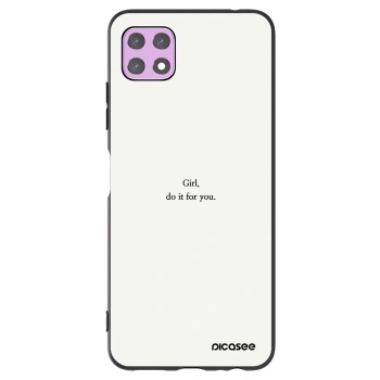 Picasee Μαύρη θήκη σιλικόνης για Samsung Galaxy A22 A226B 5G - Girl, do it for you