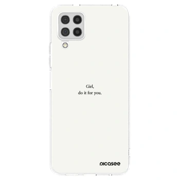 Picasee διαφανής θήκη σιλικόνης Samsung Galaxy A22 A225F 4G - Girl, do it for you