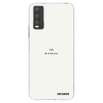 Picasee διαφανής θήκη σιλικόνης Vivo Y20s - Girl, do it for you