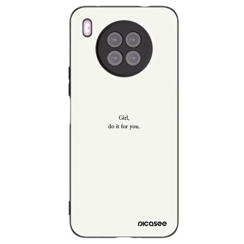Picasee Μαύρη θήκη σιλικόνης για Huawei Nova 8i - Girl, do it for you