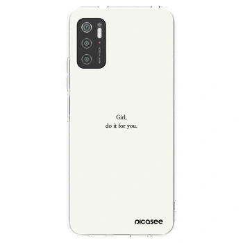 Picasee διαφανής θήκη σιλικόνης Xiaomi Poco M3 Pro 5G - Girl, do it for you