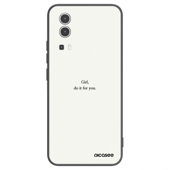 Picasee Μαύρη θήκη σιλικόνης για Vivo Y72 5G - Girl, do it for you