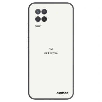 Picasee Μαύρη θήκη σιλικόνης για Realme 8 5G - Girl, do it for you