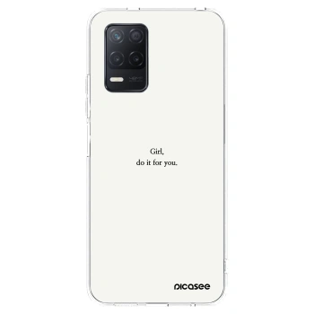 Picasee διαφανής θήκη σιλικόνης Realme 8 5G - Girl, do it for you