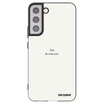 Picasee Μαύρη θήκη σιλικόνης για Samsung Galaxy S22+ 5G - Girl, do it for you