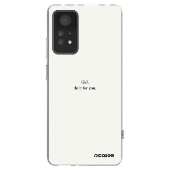 Picasee διαφανής θήκη σιλικόνης Xiaomi Redmi Note 11 Pro 5G - Girl, do it for you