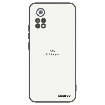 Picasee Μαύρη θήκη σιλικόνης για Xiaomi Poco X4 Pro 5G - Girl, do it for you