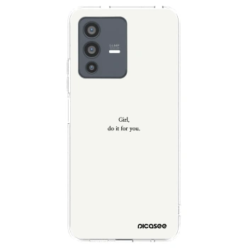 Picasee διαφανής θήκη σιλικόνης Vivo V23 5G - Girl, do it for you