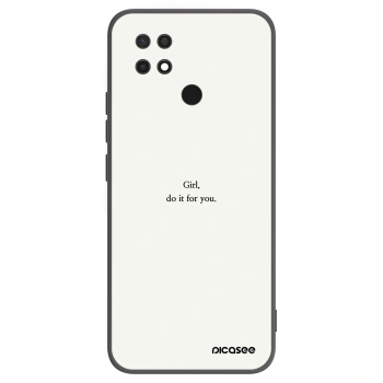 Picasee Μαύρη θήκη σιλικόνης για Xiaomi Redmi 10C - Girl, do it for you
