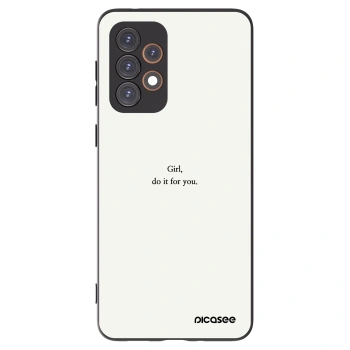 Picasee Μαύρη θήκη σιλικόνης για Samsung Galaxy A33 5G A336 - Girl, do it for you