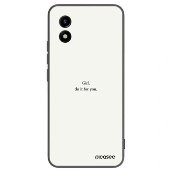 Picasee Μαύρη θήκη σιλικόνης για Vivo Y01 - Girl, do it for you