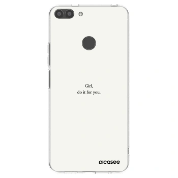 Picasee διαφανής θήκη σιλικόνης Huawei P Smart - Girl, do it for you