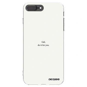 Picasee διαφανής θήκη σιλικόνης Apple iPhone 8 Plus - Girl, do it for you