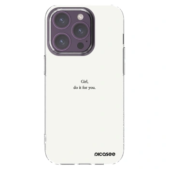 Picasee διαφανής θήκη σιλικόνης Apple iPhone 14 Pro - Girl, do it for you
