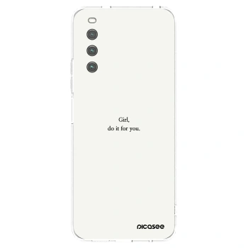 Picasee διαφανής θήκη σιλικόνης Sony Xperia 10 IV 5G - Girl, do it for you