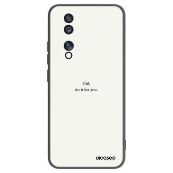 Picasee Μαύρη θήκη σιλικόνης για Honor 70 - Girl, do it for you