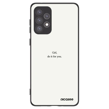 Picasee Μαύρη θήκη σιλικόνης για Samsung Galaxy A73 5G - Girl, do it for you