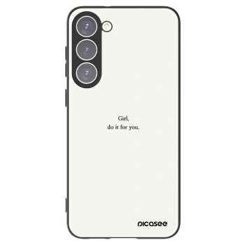 Picasee Μαύρη θήκη σιλικόνης για Samsung Galaxy S23+ 5G - Girl, do it for you