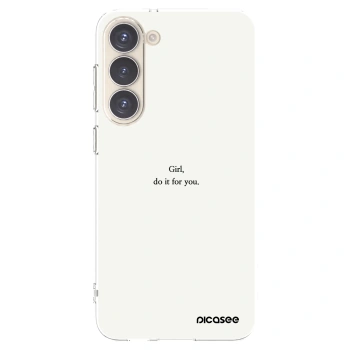 Picasee διαφανής θήκη σιλικόνης Samsung Galaxy S23+ 5G - Girl, do it for you