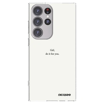 Picasee διαφανής θήκη σιλικόνης Samsung Galaxy S23 Ultra 5G - Girl, do it for you