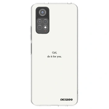 Picasee διαφανής θήκη σιλικόνης Xiaomi Redmi Note 11S 5G - Girl, do it for you