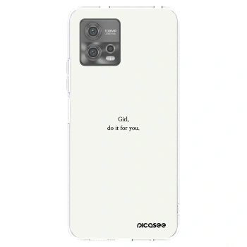 Picasee διαφανής θήκη σιλικόνης Motorola Moto G72 - Girl, do it for you