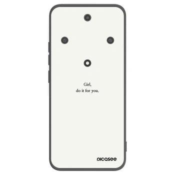 Picasee Μαύρη θήκη σιλικόνης για Honor Magic5 Lite 5G - Girl, do it for you