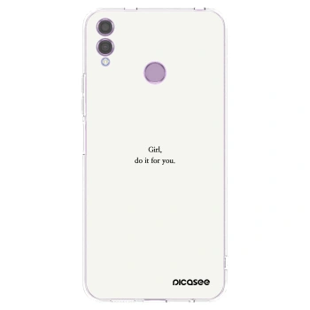 Picasee διαφανής θήκη σιλικόνης Honor 8X - Girl, do it for you