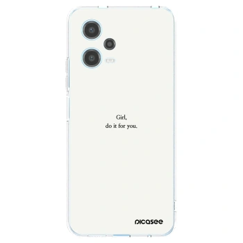 Picasee διαφανής θήκη σιλικόνης Xiaomi Redmi Note 12 5G - Girl, do it for you