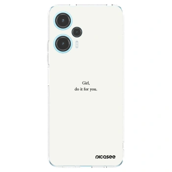 Picasee διαφανής θήκη σιλικόνης Xiaomi Poco F5 - Girl, do it for you